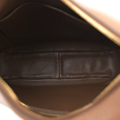 Prada Vitello Daino Soft Large Zippered Messenger Hobo Caramel 5 of 12