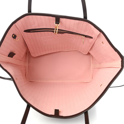 Louis Vuitton Damier Ebene Neo Neverfull MM Rose Ballerine 5 of 10