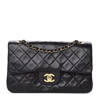 Chanel Lambskin Quilted Small Double Flap Black 1 of 13