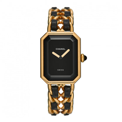 Chanel Stainless Steel Lambskin 20mm Chain Premiere Quartz Watch Gold M 1 of 7