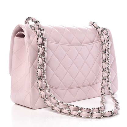 Chanel Lambskin Quilted Jumbo Double Flap Light Pink 4 of 10