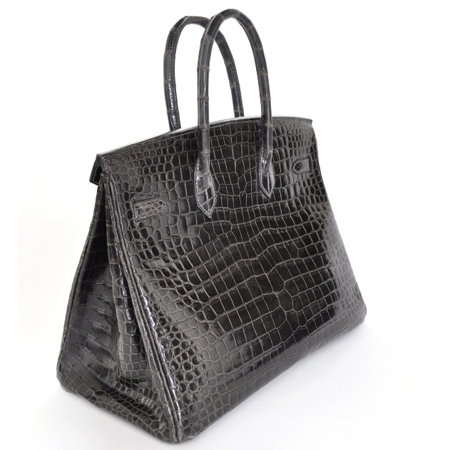Porosus Crocodile BIRKIN 35 Graphite