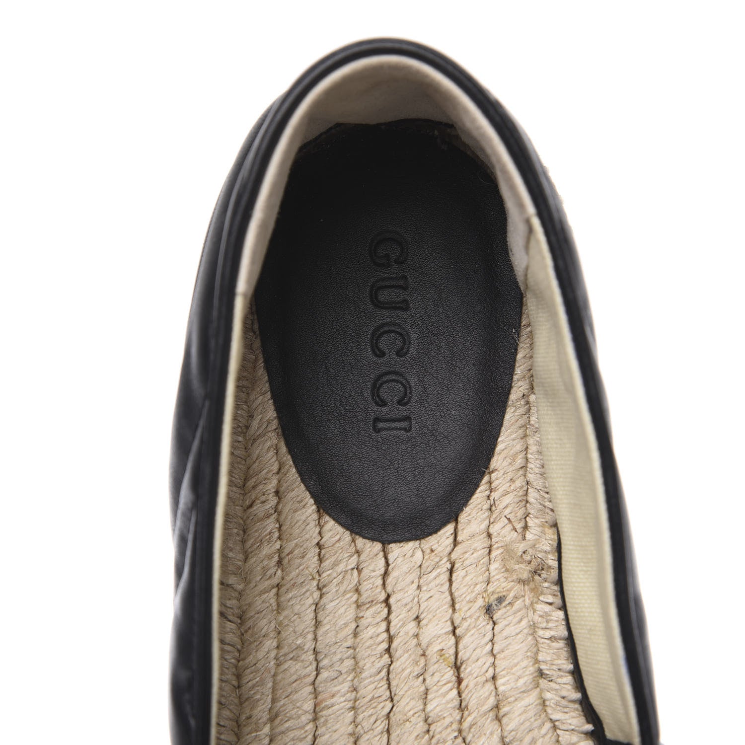 Gucci Nappa Matelasse Mens GG Marmont Espadrilles 7 Black 7 of 9