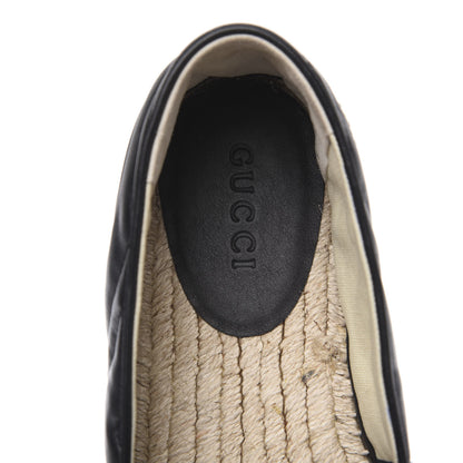 Gucci Nappa Matelasse Mens GG Marmont Espadrilles 7 Black 7 of 9