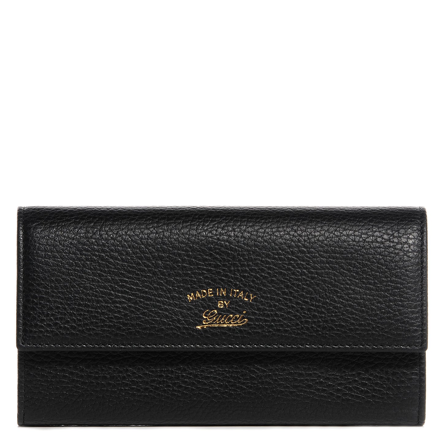 Dollar Calfskin Swing Continental Wallet Black