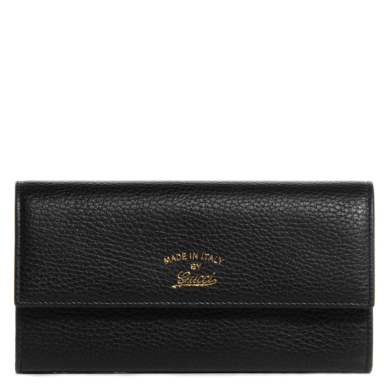 Gucci Dollar Calfskin Swing Continental Wallet Black 1 of 7