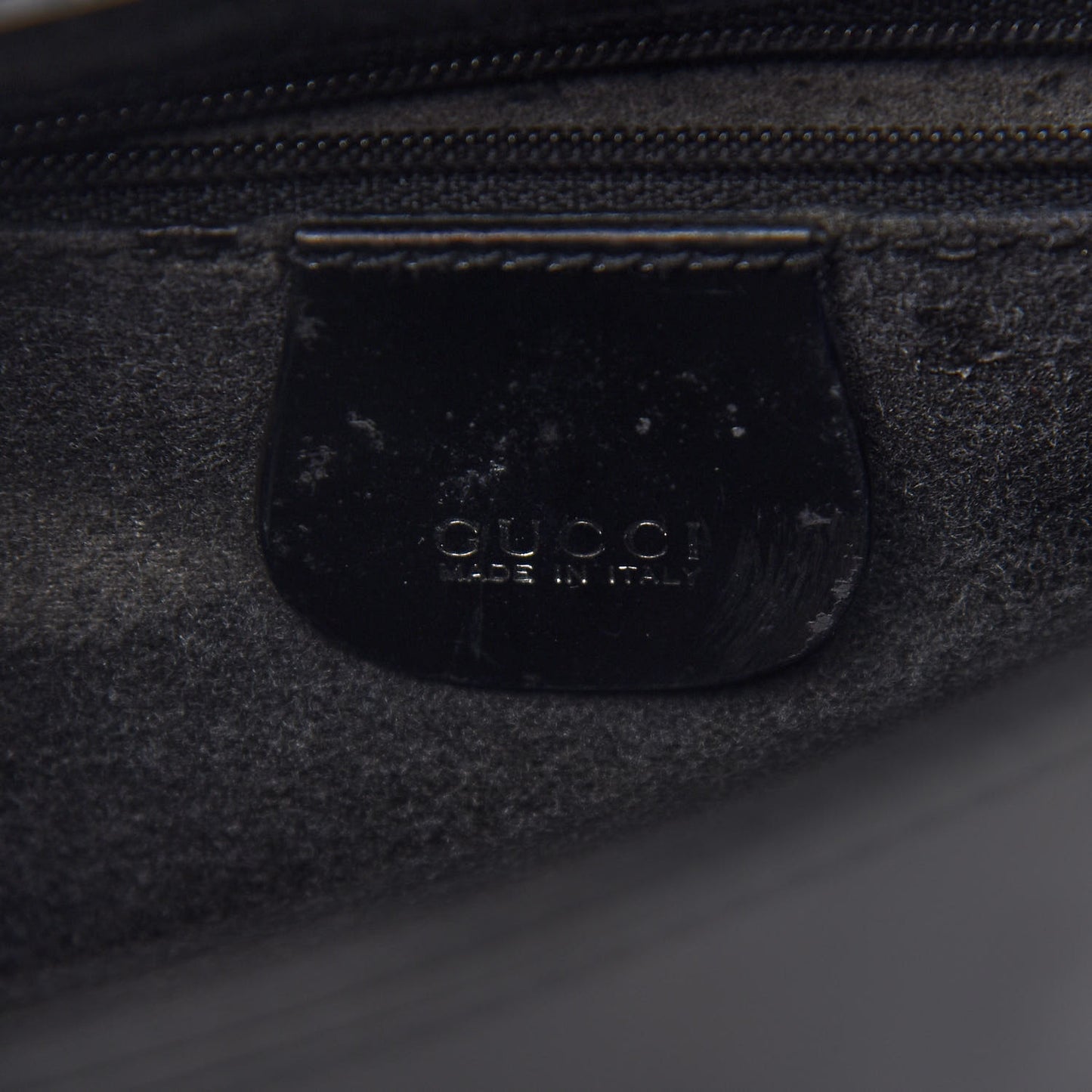 Patent Calfskin Interlocking G Tote Black