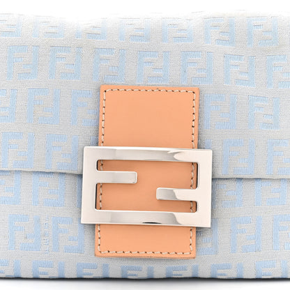 Fendi Zucchino Mini Mama Baguette Blue 7 of 9
