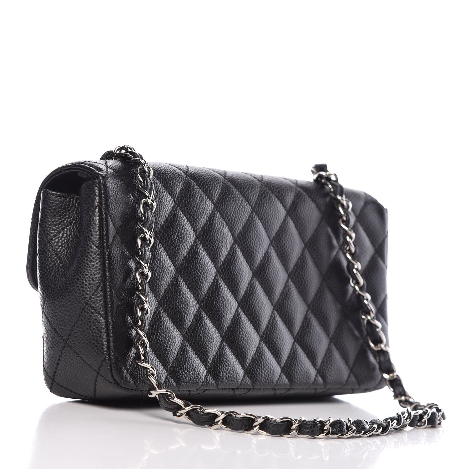 Chanel Caviar Quilted East West Flap Black 3 of 13