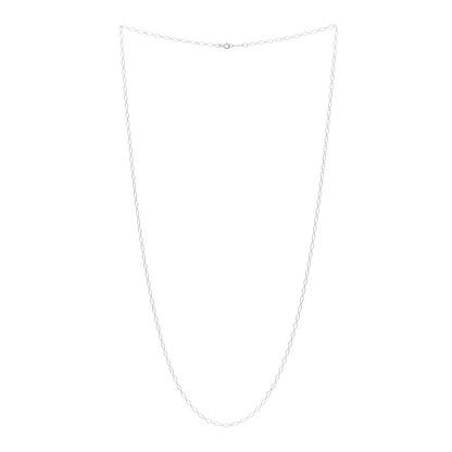 Tiffany Sterling Silver Oval Link Chain Necklace 30" 2 of 3