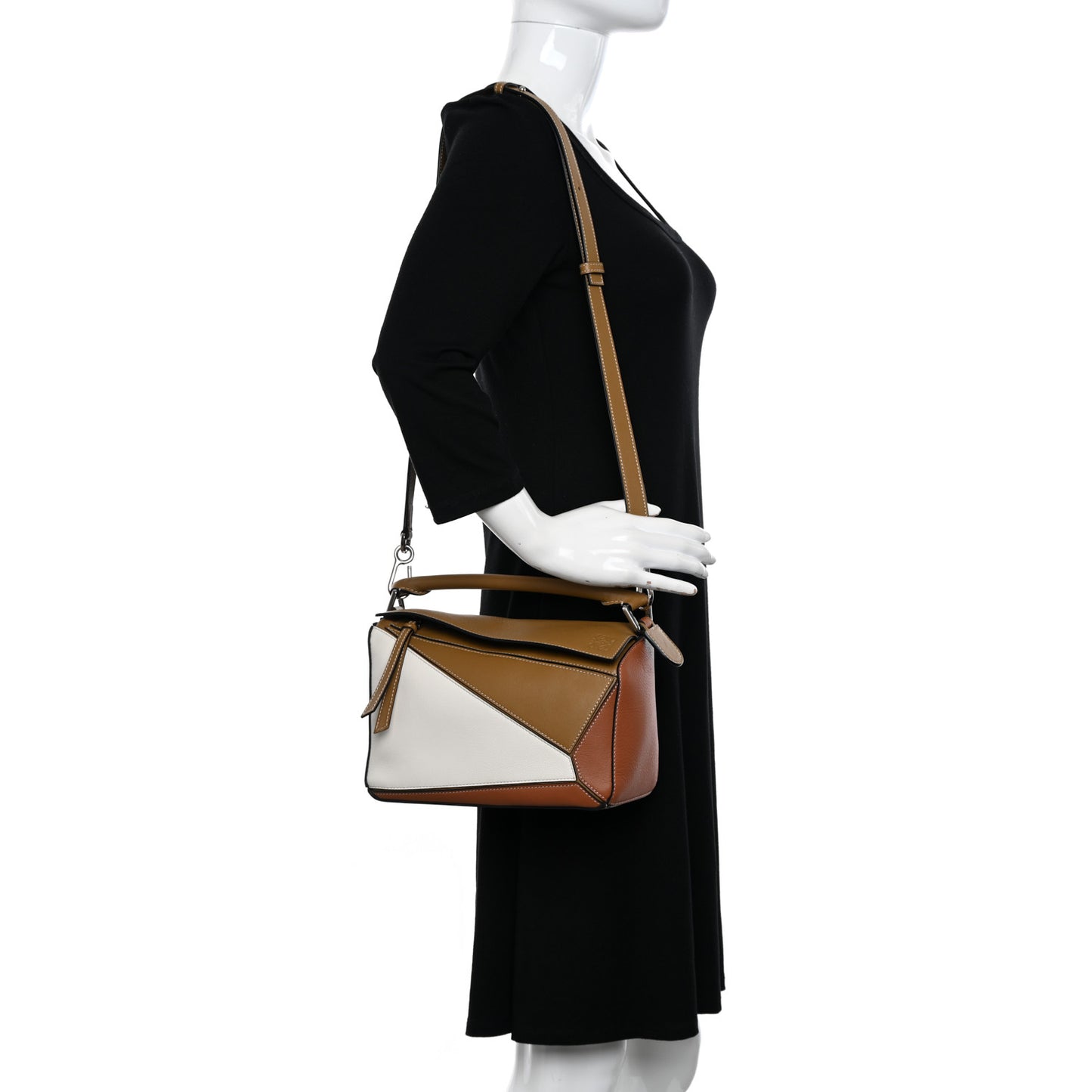 Calfskin Small Puzzle Bag Ochre