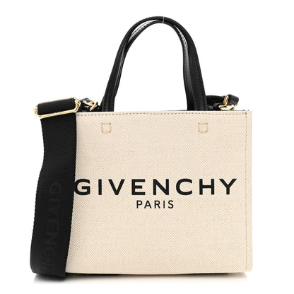 Givenchy Canvas Mini G-Tote Beige Black 1 of 9
