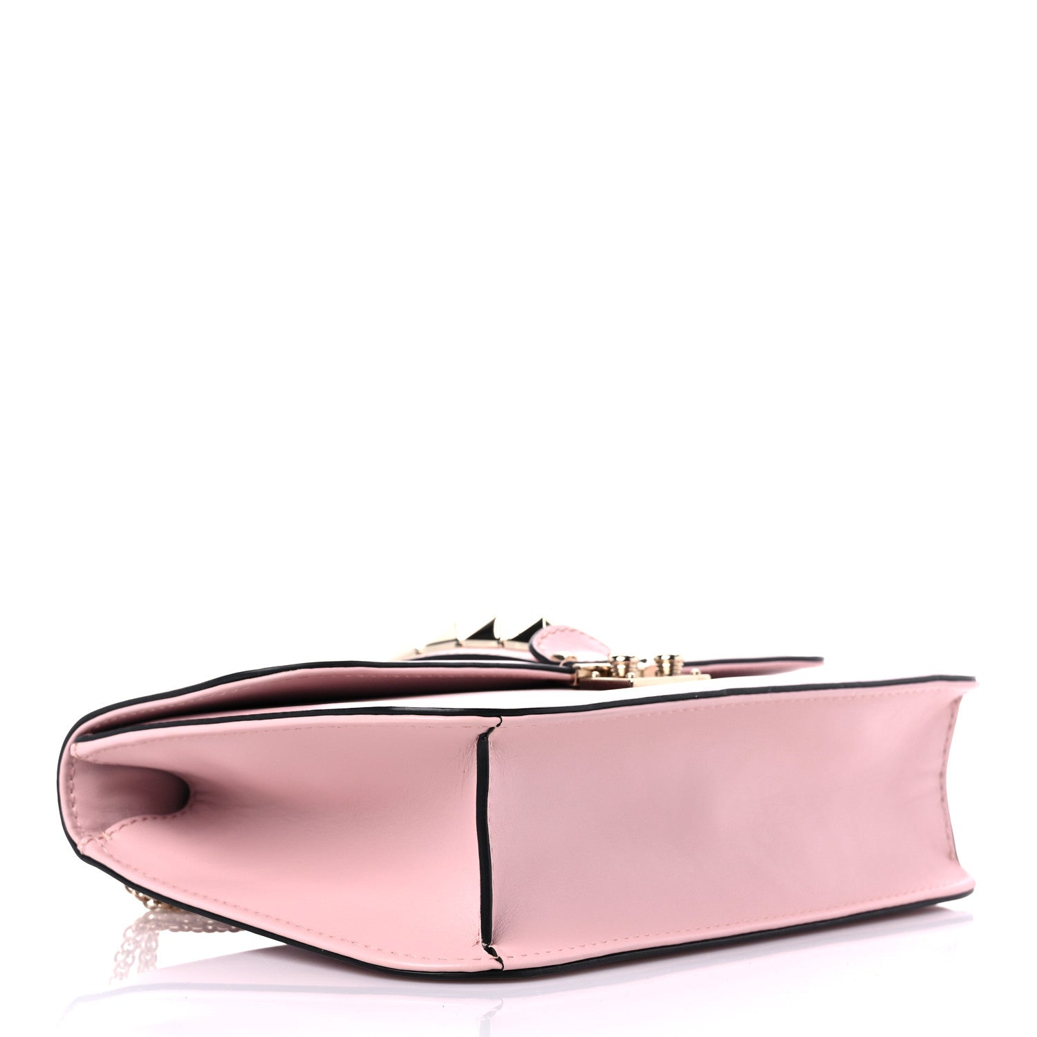 Valentino Garavani Vitello Medium Glam Lock Rockstud Flap Water Rose 3 of 10