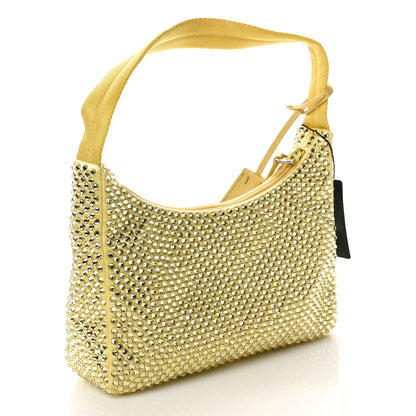 Prada Satin Crystal Mini Re-Edition 2000 Bag Ananas 2 of 10