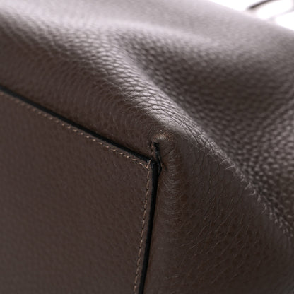 Valentino Garavani Grained Calfskin Rockstud Shoulder Tote Deep Taupe 10 of 18