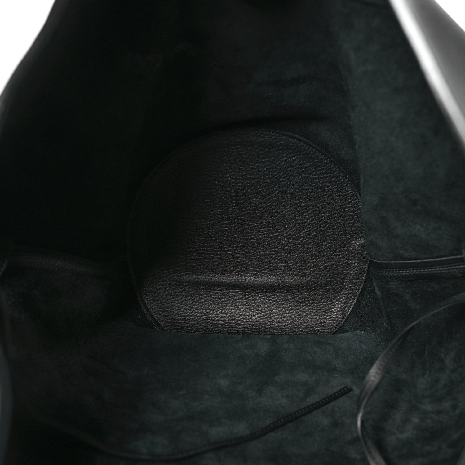 Khaite Pebbled Sport Calfskin Medium Lotus Tote Black 6 of 11