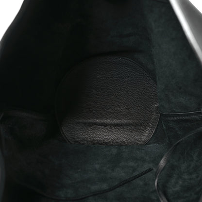 Khaite Pebbled Sport Calfskin Medium Lotus Tote Black 6 of 11