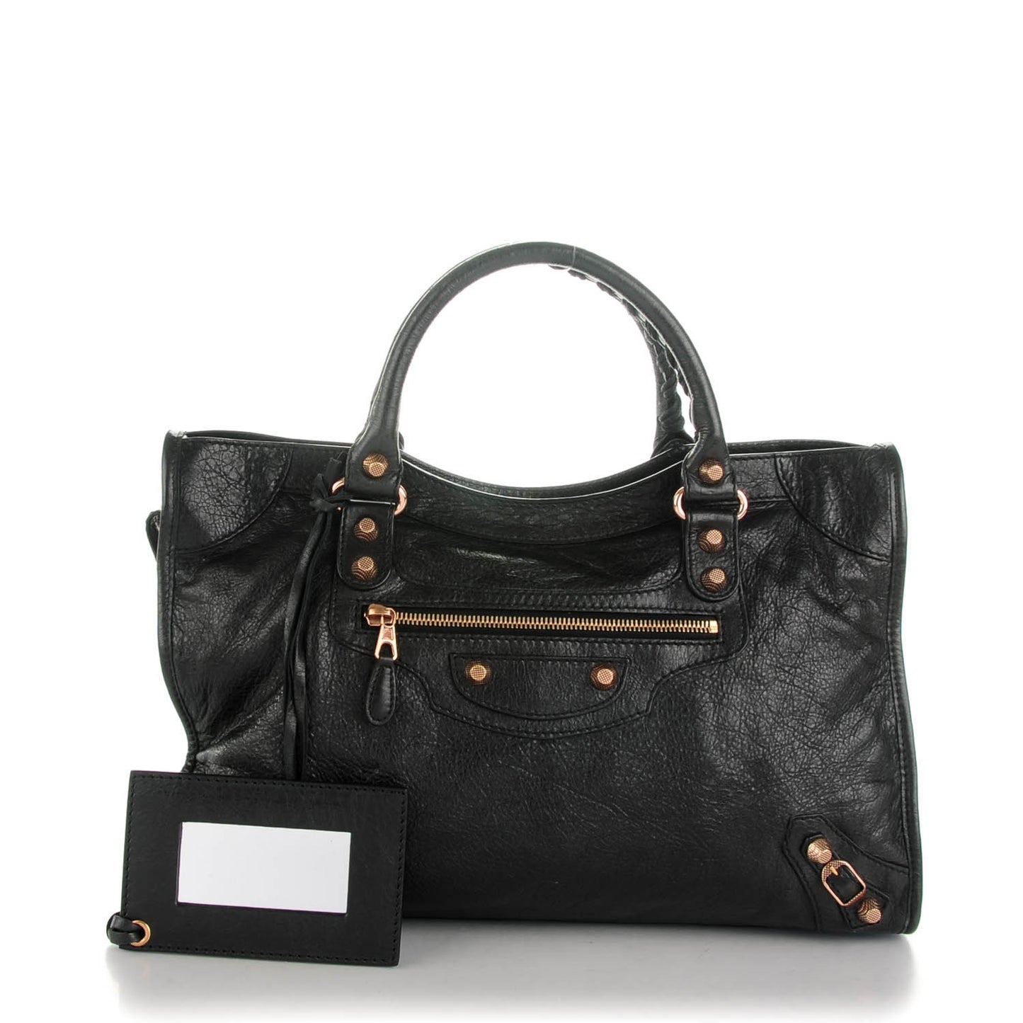 Agneau Giant 12 Rose Gold Hardware City Black