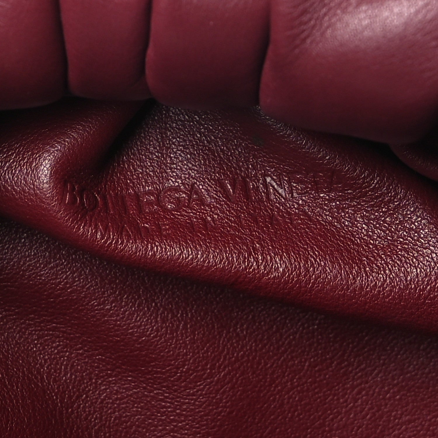 Bottega Veneta Smooth Butter Calfskin Small The Shoulder Pouch Dark Red 6 of 10