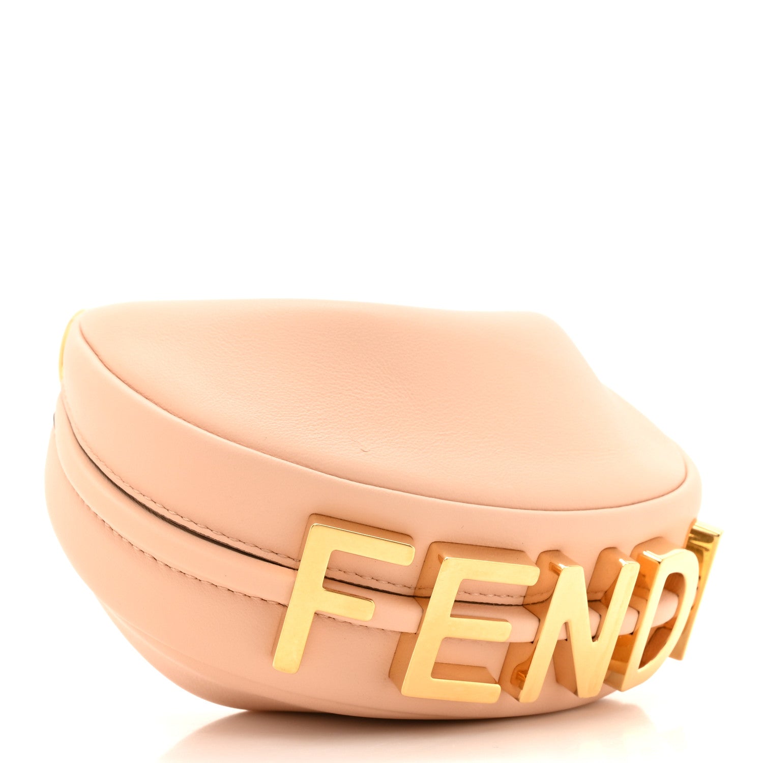 Fendi Vitello Grace Matte Nano Fendigraphy Hobo Charm Light Rose 4 of 10