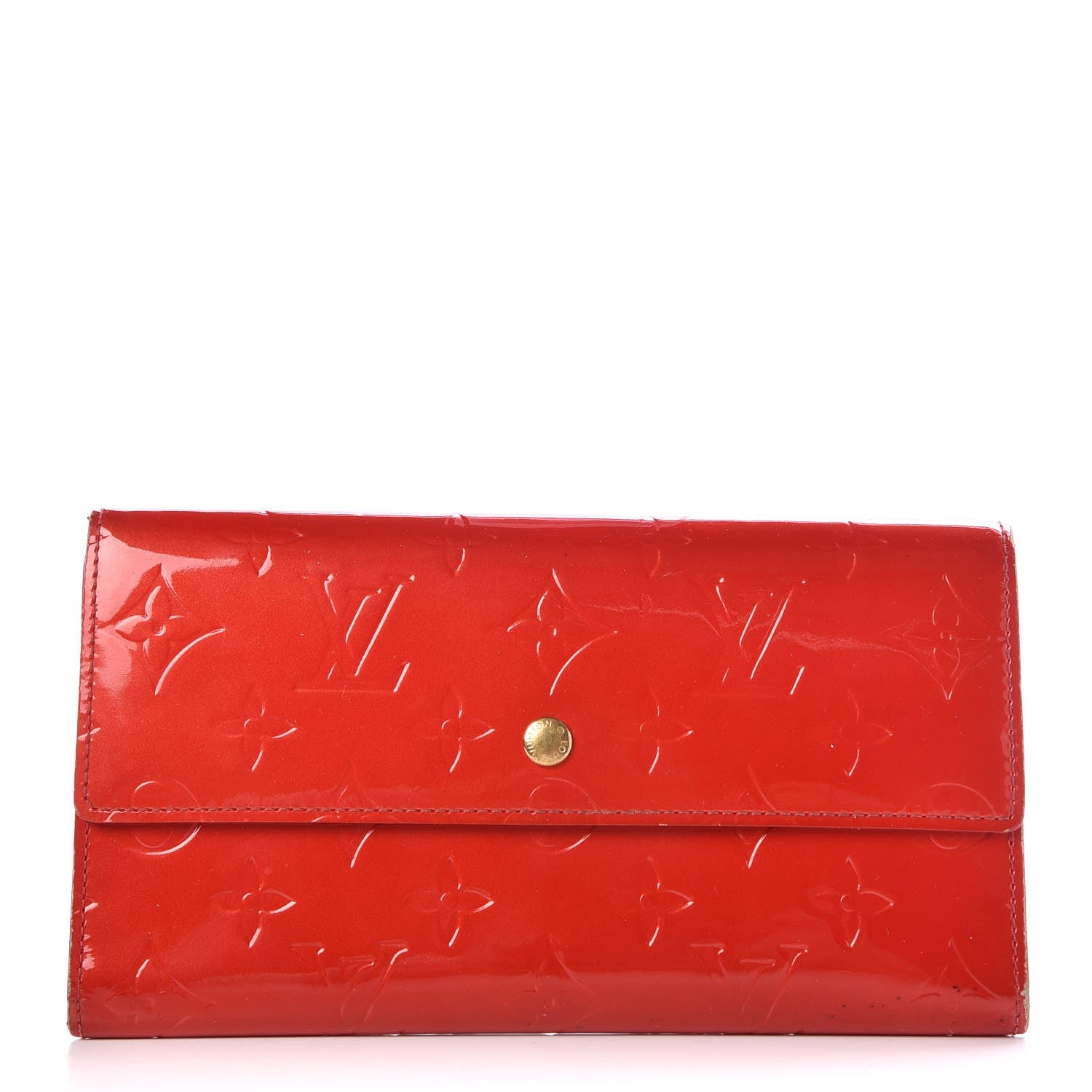 Louis Vuitton Vernis Porte Tresor International Wallet Rouge 1 of 7