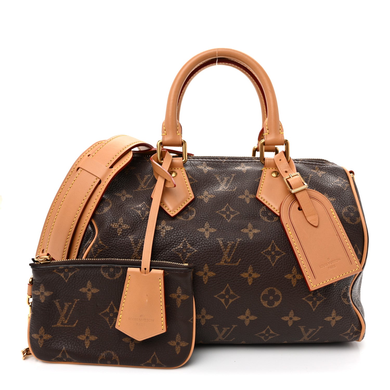 Louis Vuitton Calfskin Monogram Speedy P9 Bandouliere 25 3 of 11