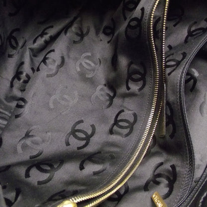 Chanel Straw Raffia Tote Black 6 of 11