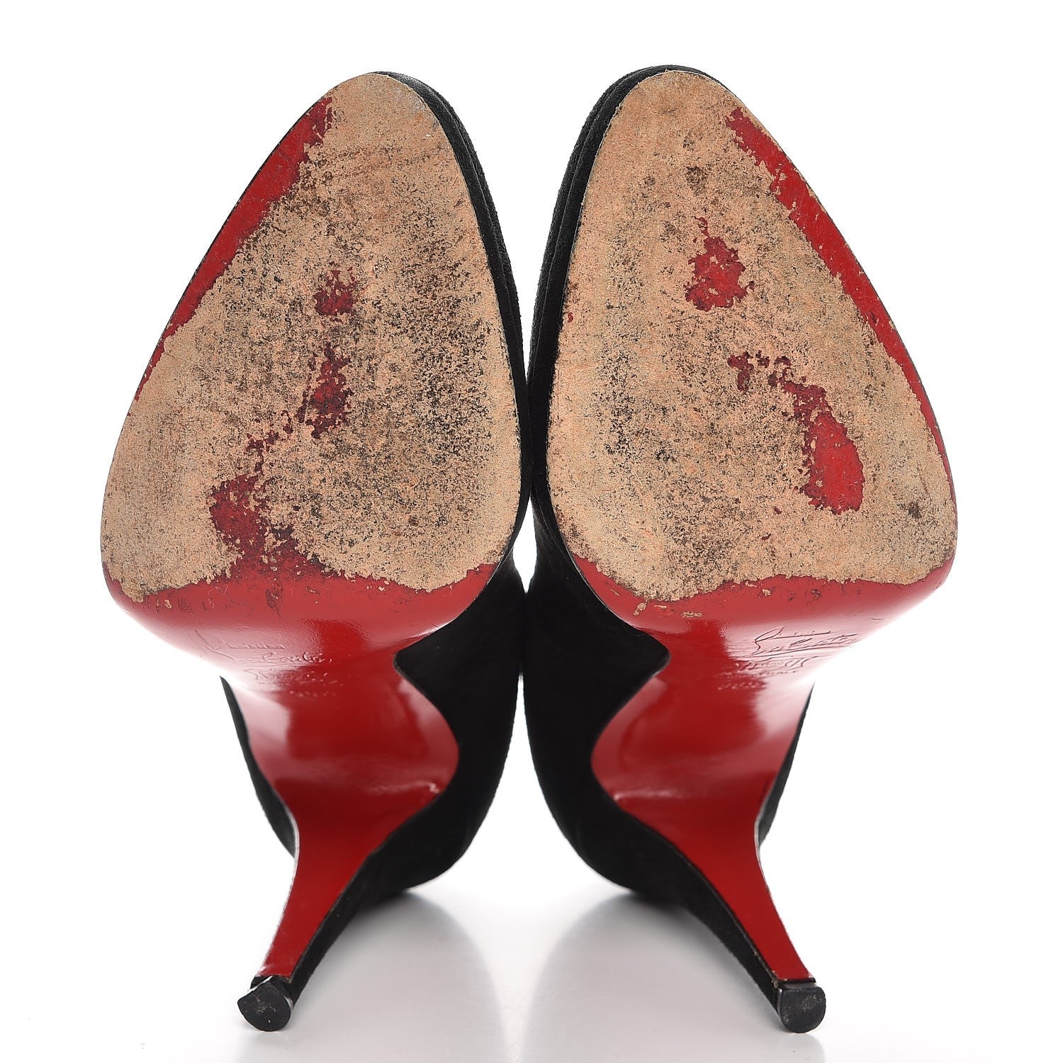 Christian Louboutin Suede Pumps 38.5 Black 7 of 9