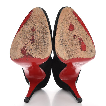 Christian Louboutin Suede Pumps 38.5 Black 7 of 9