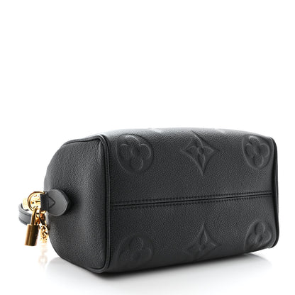 Louis Vuitton Empreinte Monogram Giant Speedy Bandouliere 20 Black 4 of 10