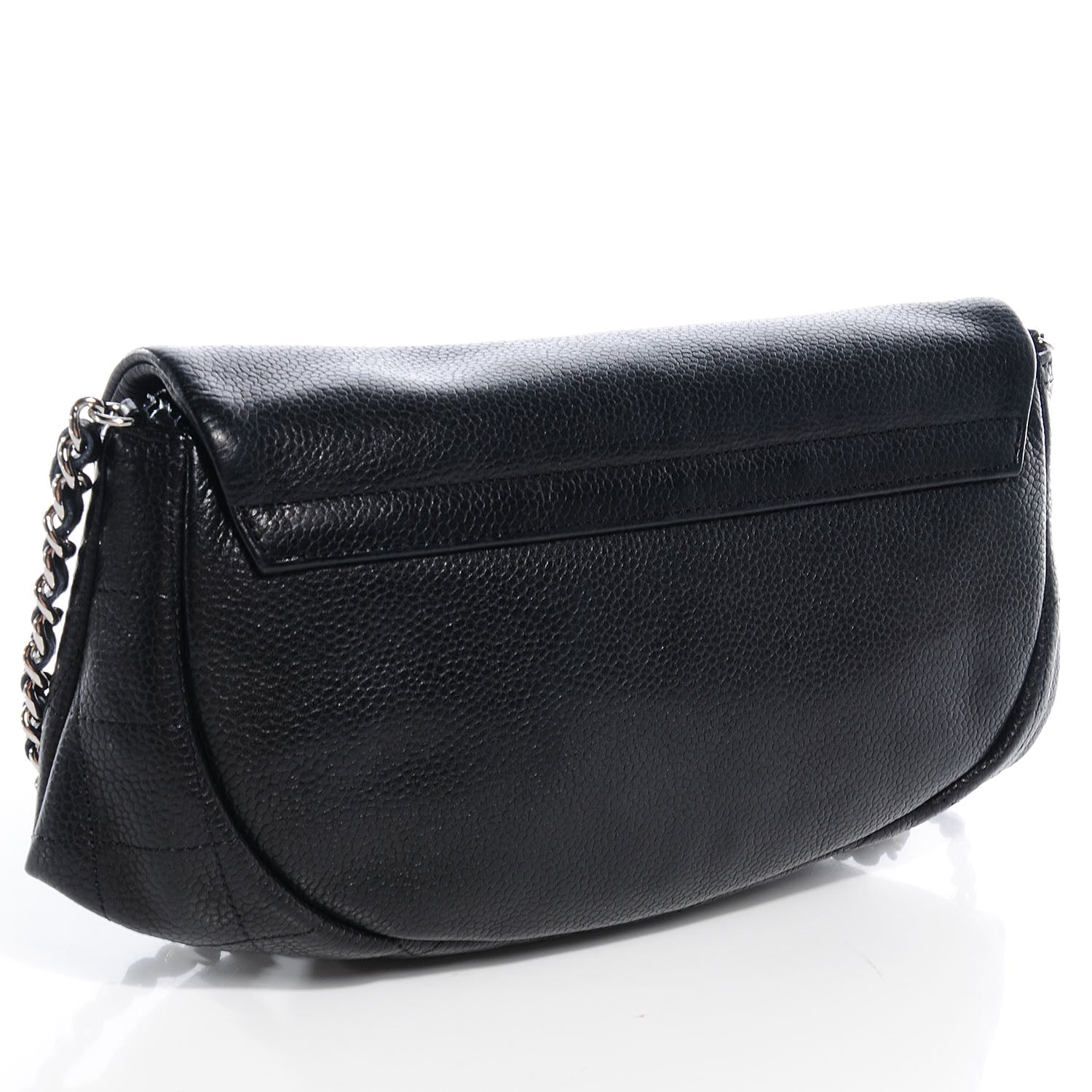 Chanel Caviar Half Moon Wallet On Chain WOC Black 3 of 8
