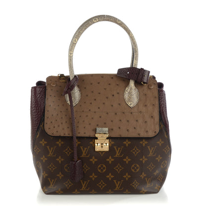 Louis Vuitton Ostrich Lizard Majestueux Tote MM Bordeaux 1 of 7