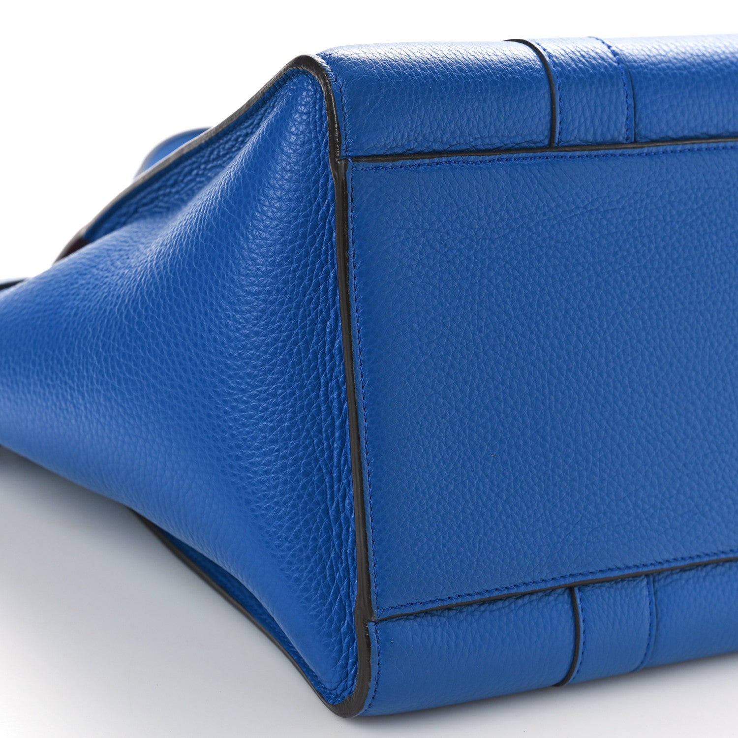 Mulberry Classic Grain Small Bayswater Zip Tote Porcelain Blue 8 of 9
