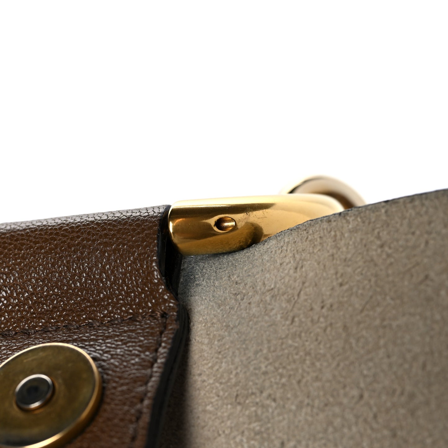 Goatskin Medium Faye Shoulder Bag Woody Khaki
