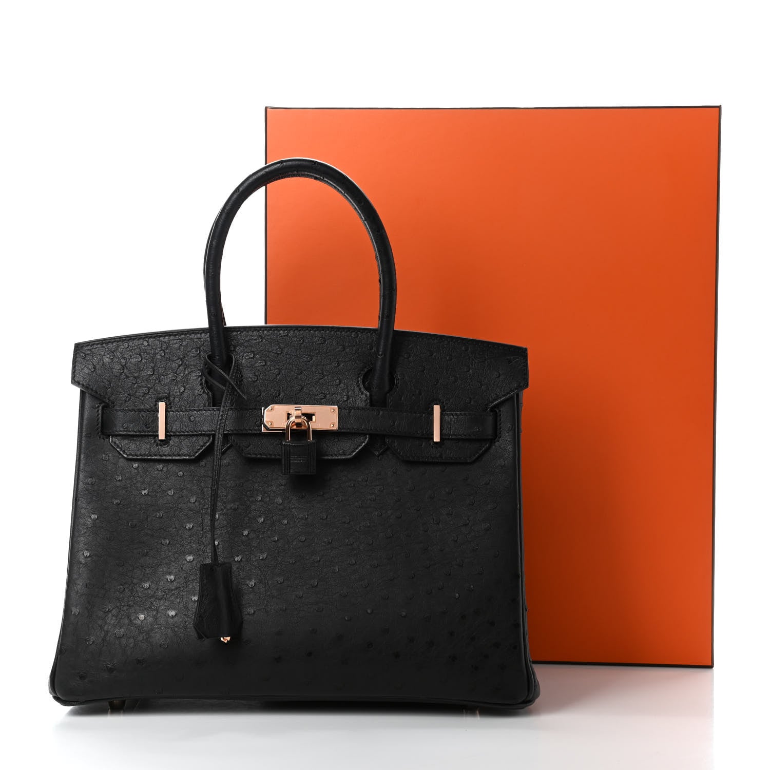 Hermes Ostrich Birkin 30 Black 10 of 10
