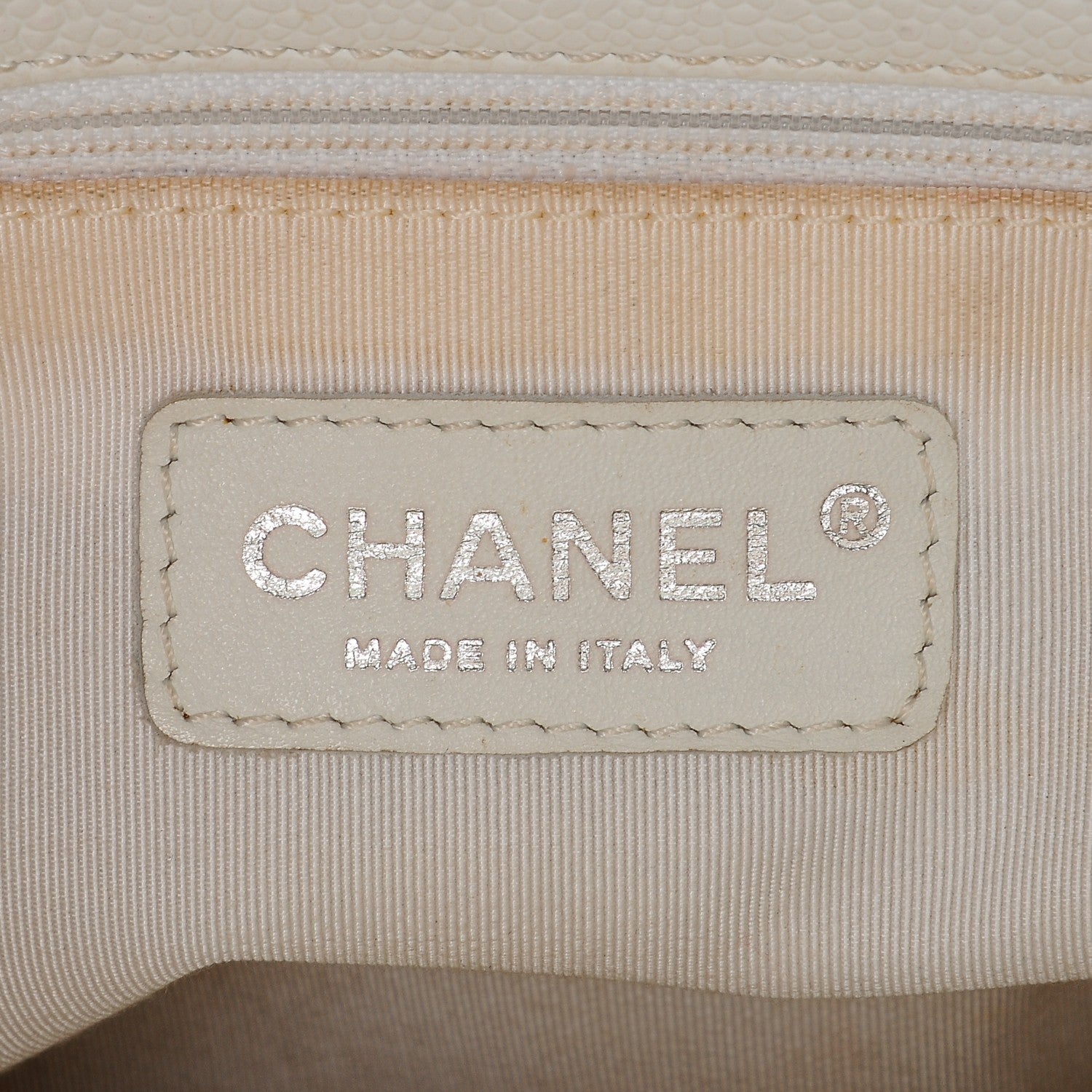 Chanel Caviar Quilted Grand Shopping Tote GST White 6 of 11