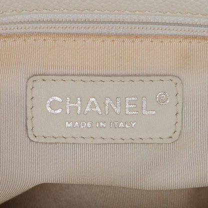Chanel Caviar Quilted Grand Shopping Tote GST White 6 of 11