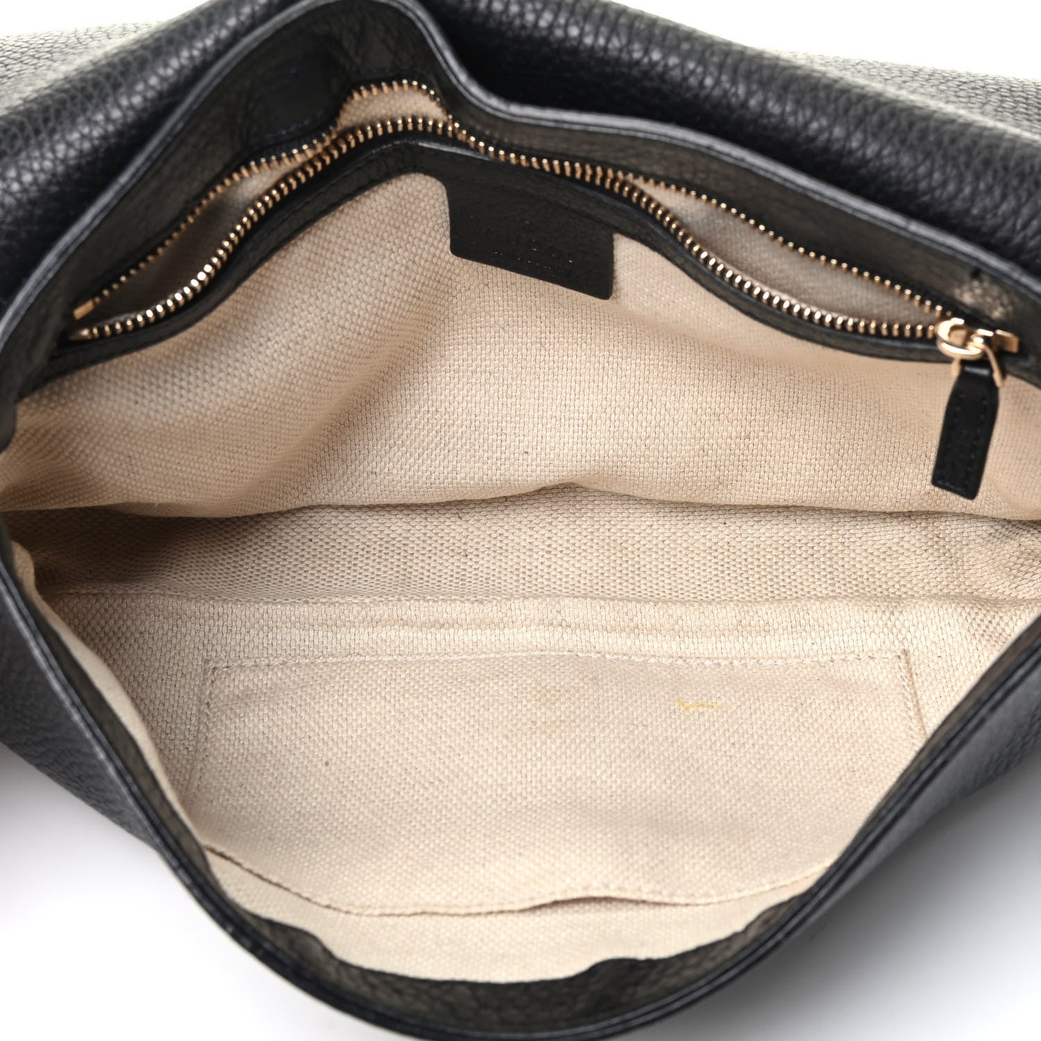 Gucci Pebbled Calfskin Medium Soho Flap Crossbody Black 4 of 8