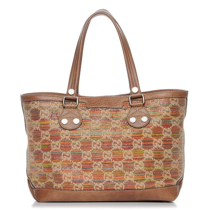 Gucci Straw Libeccio Monogram Large Sunset Tote Multicolor 1 of 8