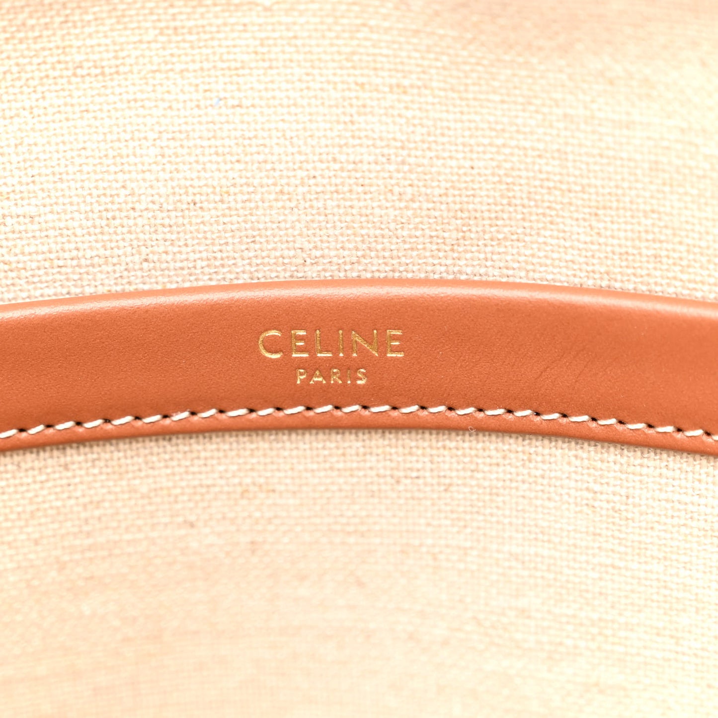 Jacquard Striped Large Cabas Thais Tobacco Tan