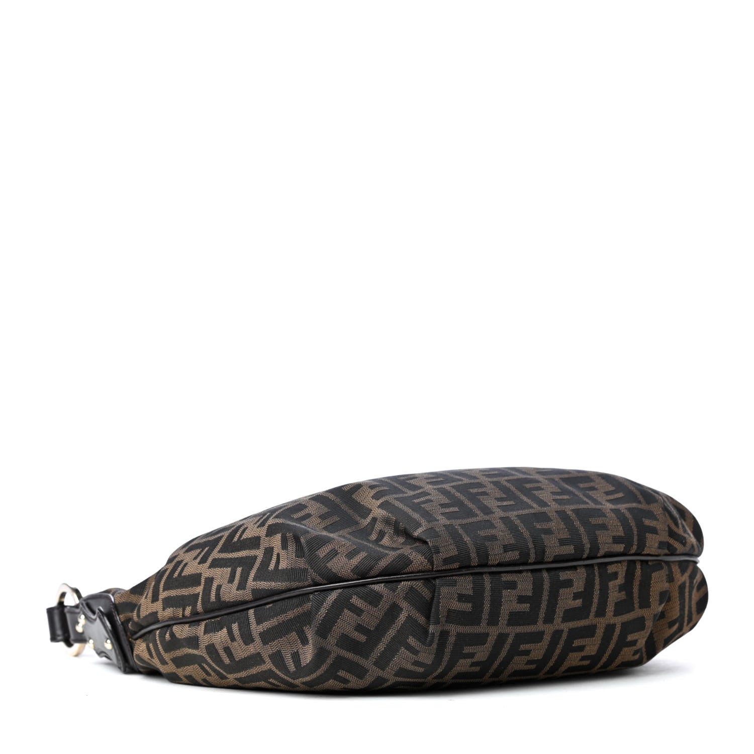 Fendi Zucca Cuoio Lucido Small Chef Hobo Tobacco Moro 3 of 4
