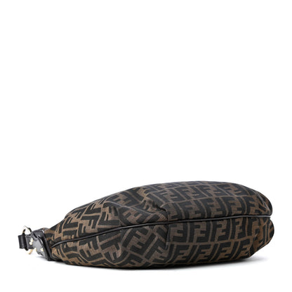 Fendi Zucca Cuoio Lucido Small Chef Hobo Tobacco Moro 3 of 4