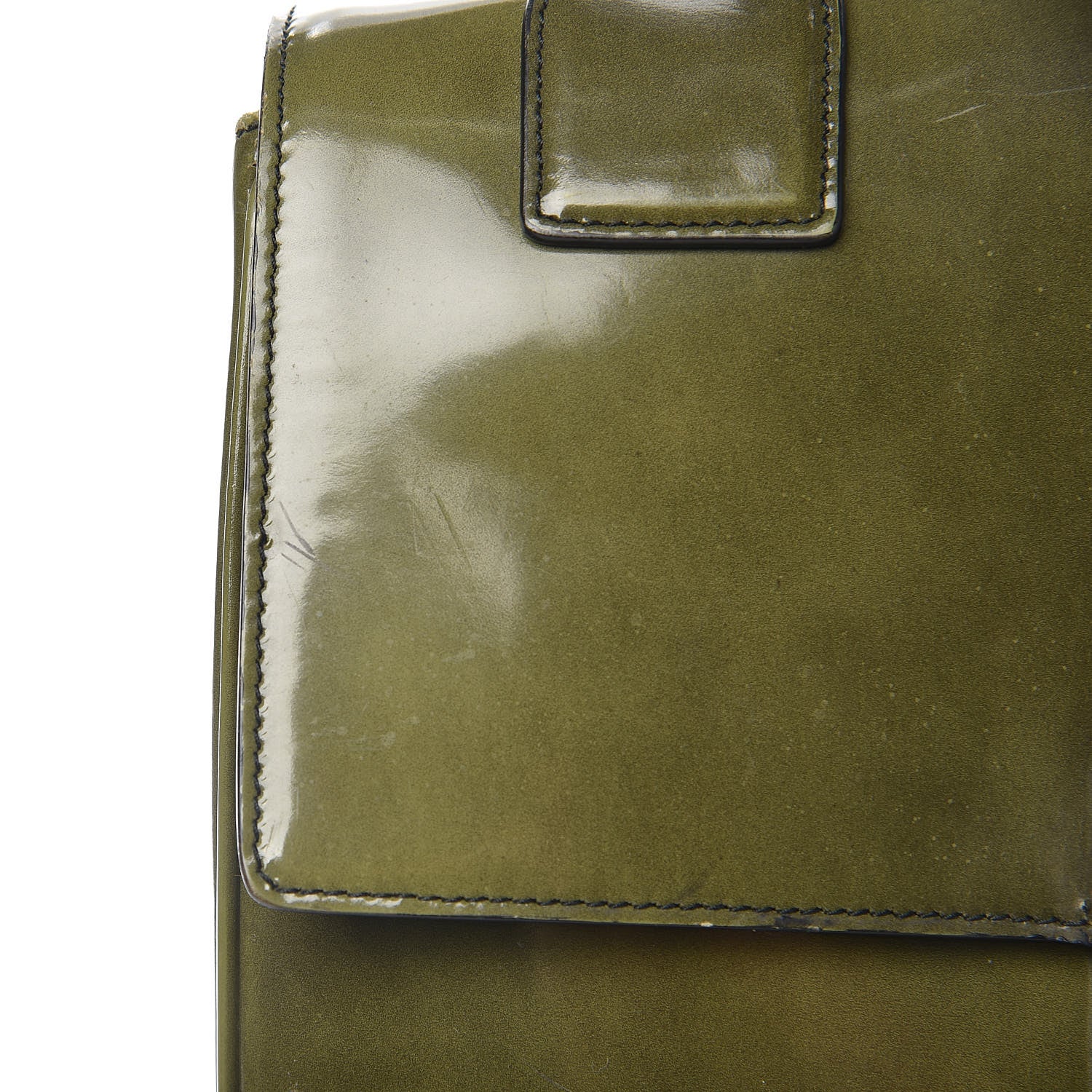 Prada Spazzolato Top Handle Militare Fume 11 of 15