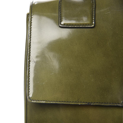 Prada Spazzolato Top Handle Militare Fume 11 of 15