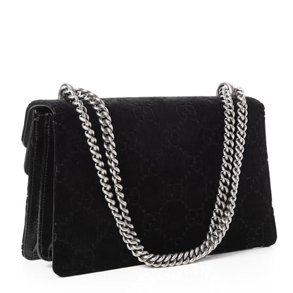 Gucci Velvet GG Monogram Small Dionysus Shoulder Bag Black 3 of 7