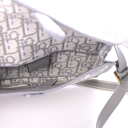 Christian Dior Oblique Slim Saddle Pouch Grey 4 of 4