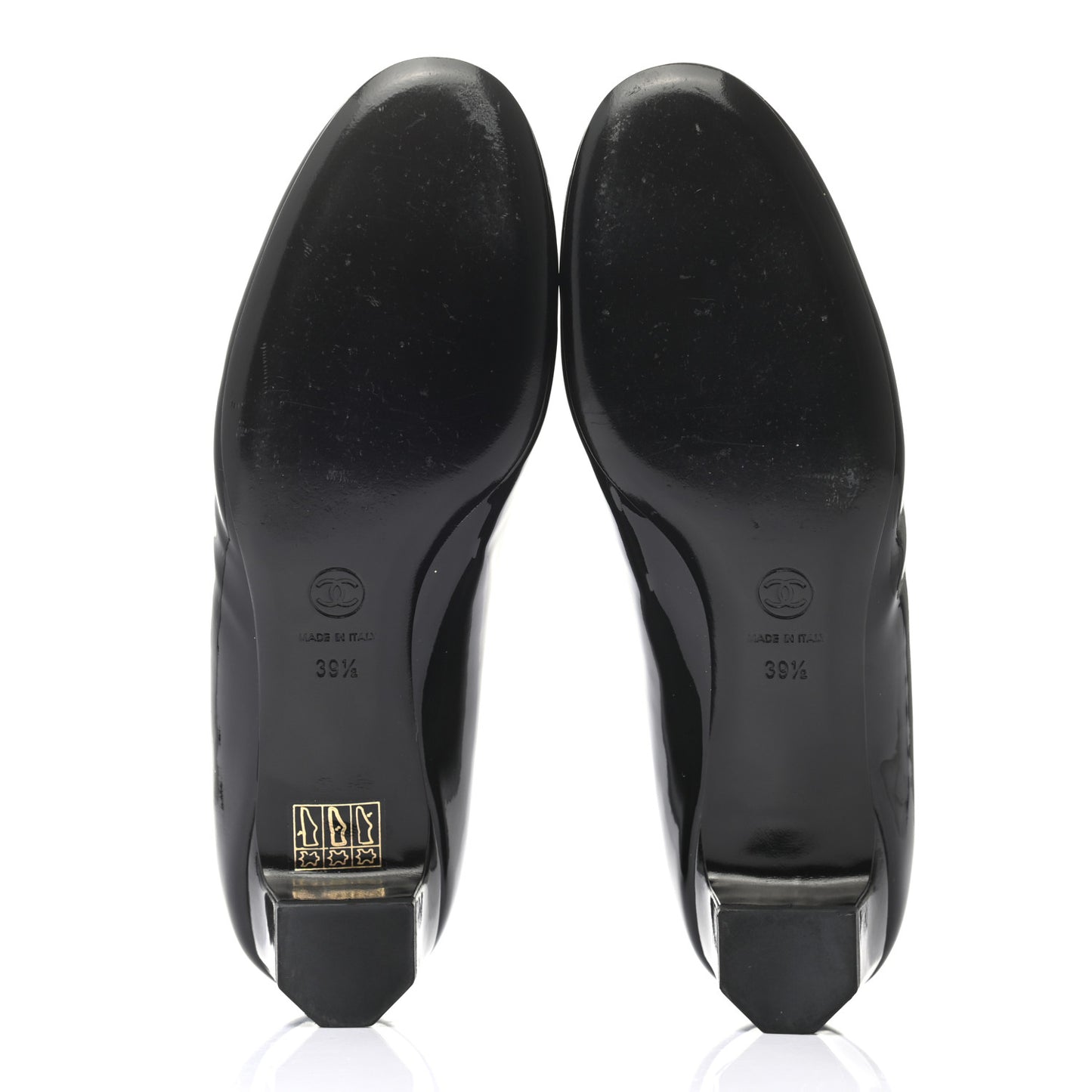 Patent Calfskin Crystal Pumps 39.5 Green Black