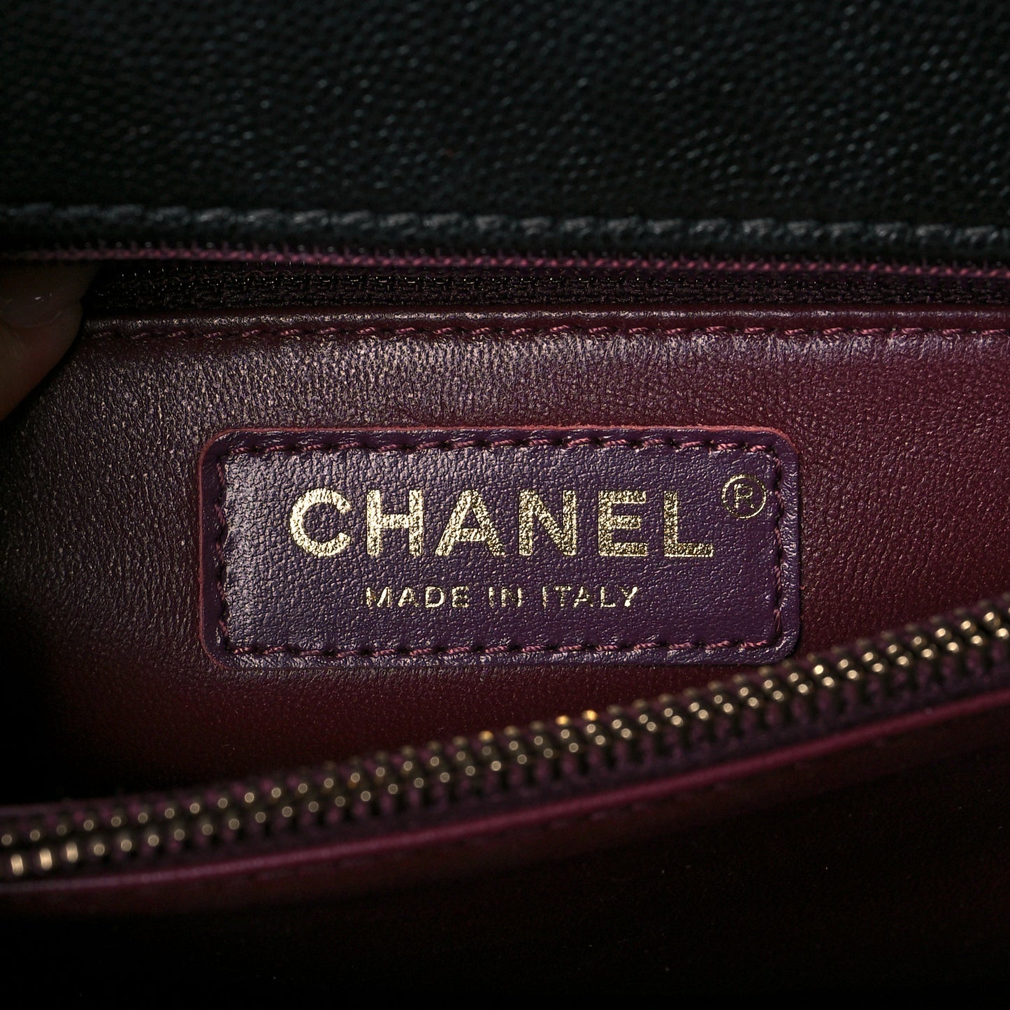 Caviar Quilted Medium Coco Handle Flap Black