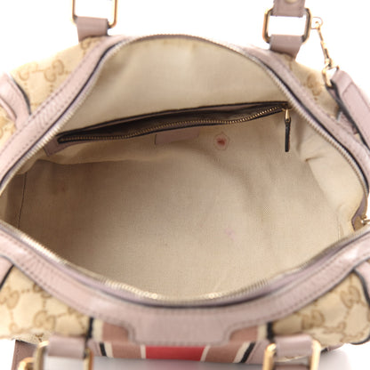 Gucci Monogram Vintage Web Small Boston Lilac 5 of 13