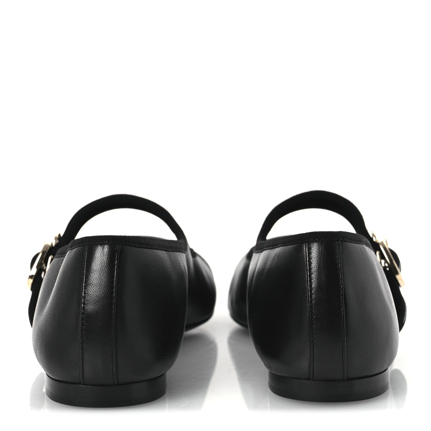 Chanel Lambskin Mary Jane Flats 37.5 Black 5 of 11